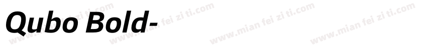Qubo Bold字体转换